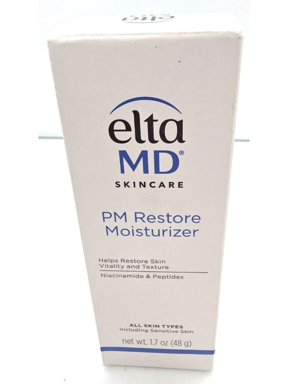 Elta MD PM Restore Therapy Facial Moisturizer 1.7oz/48g NEW IN BOX Exp. 6/2027